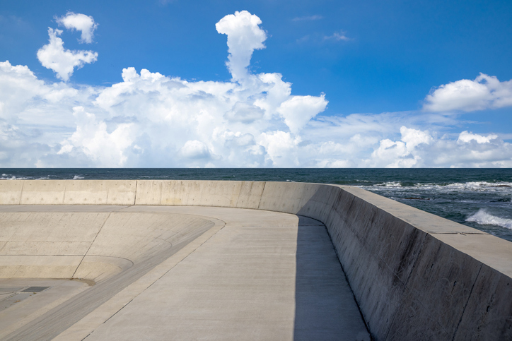 Seawall embankment infrastructure disaster prevention disaster mitigation