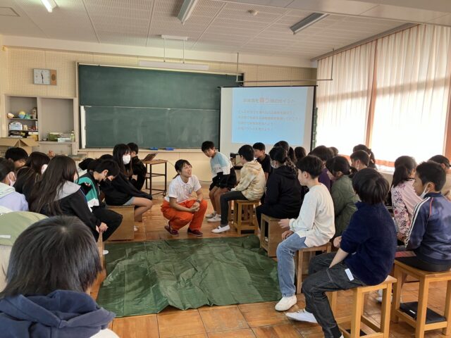 防災教室を開催しました（三重県伊勢市立城田小学校5年生）